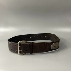 Fossil Double Prong Buckle with Plaques Belt, Size S